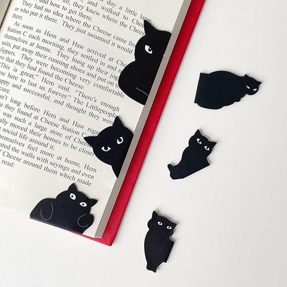 Magnetic Bookmarks - 12 Pieces Assorted Cute Book Markers Clip Set for Teachers Students Book Lovers Reading, for School Office Home Supplies, Kawaii Cat Magnet Page Markers
