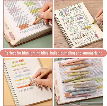 Mr. Pen- Gel Highlighters, 16 Pack, Soft & Muted Colors, No Bleed Bible Markers