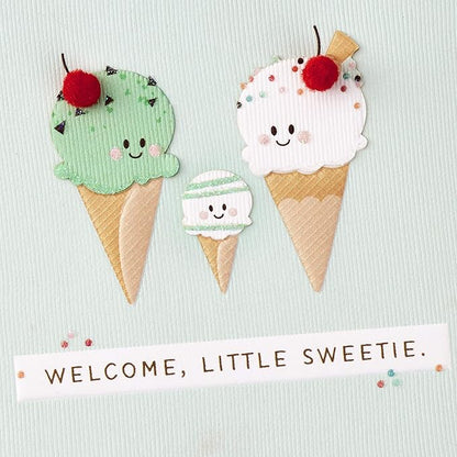 Hallmark Signature Baby Shower Card (Ice Cream Cones)