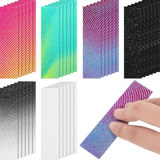 36 Pieces Anxiety Sensory Stickers Cute Fidget Textured Strips Toys Anti Stress Tactile Rough Sensory Calm Textured Strips Adhesives Anxiety Relief for Adults Teens Desk Classroom (Gradient Style)