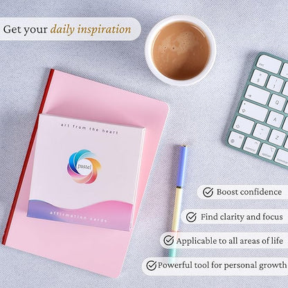 PASTEL Positive Affirmation Cards for Women – Daily Affirmations Cards for Mindfulness, Self Care, Meditation | Inspirational and Motivational Gifts for Women