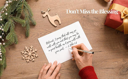 | Set of 7 Scripture Greeting Cards with Envelopes | Scripture Cards, Bible Verse Cards, Jesus Decor & Christian Gifts for Women, Christian Wall Art 5"x7" (7 Days Scripture)