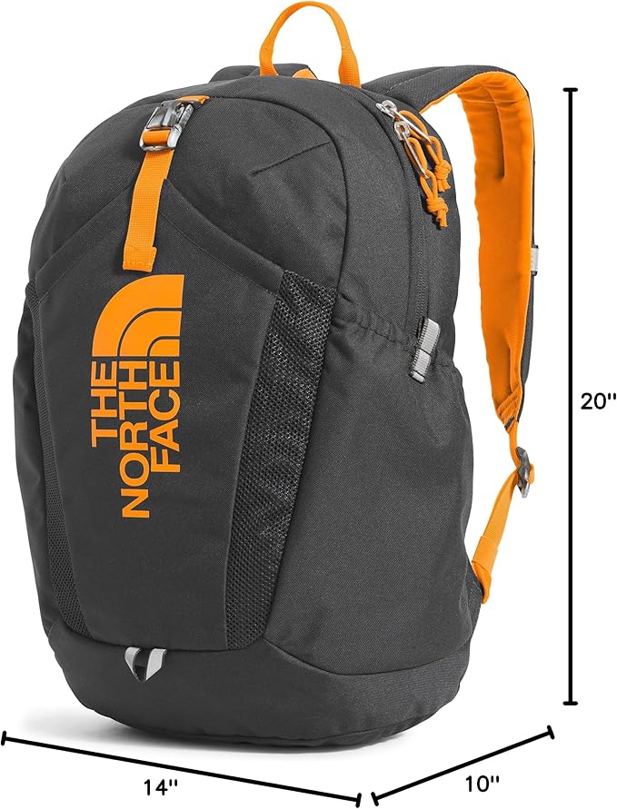 THE NORTH FACE Teen Mini Recon Backpack, Asphalt Grey/Cone Orange, One Size