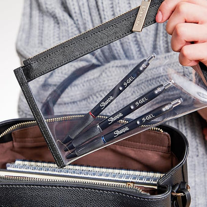 Sharpie S-Gel, Gel Pens, Drawing Pens, Gel Ink Pens For Journaling, Writing Pens, Coloring Pens, Medium Point Pens (0.7Mm), Blue Ink Gel Pen, 12 Count