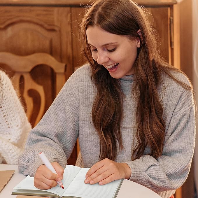 CAGIE Pink Journal for Women 256 Pages Cute Diary with Heart-Shaped Leather Journals for Writing A5 Soft Cover Journaling Notebooks for Work School (03 Pink, A5)