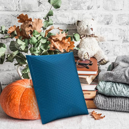 UCGOU Bubble Mailers 8.5x12 Inch Navy Blue 25 Pack Usable Size 8.5x11 Poly Padded Envelopes #2 Medium Mailing Opaque Packaging Postal Self Seal Waterproof Boutique Shipping Bags for Clothes Makeup