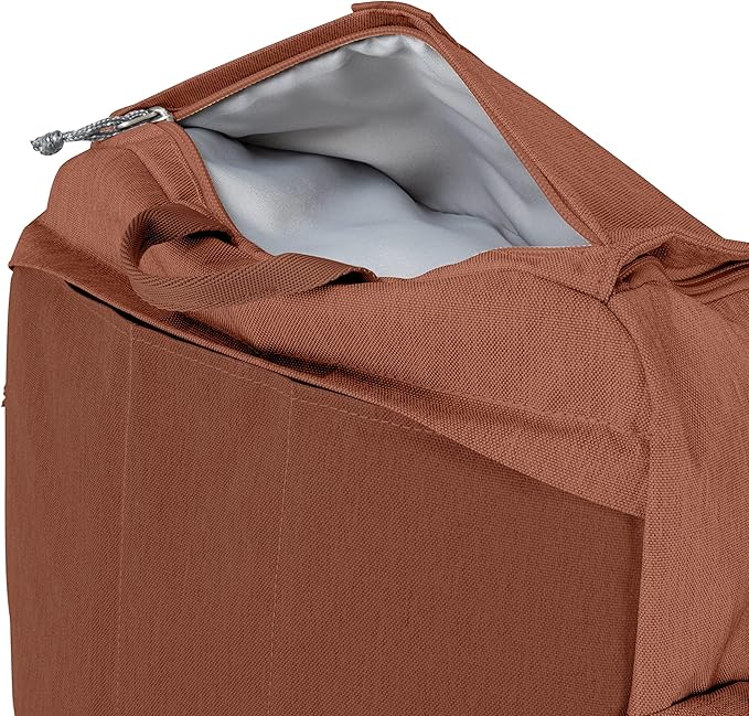 Skyway Luggage Rainier Weekender Backpack, Eco-Friendly, Made of 100% rPET Travel Laptop Bag for Women & Men, Flight Approved Carry On Bag, 43L, Moab Red