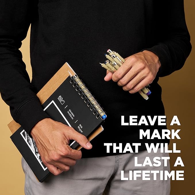 SAKURA Pigma Micron Fineliner Pens - Archival Black Ink Pens - Pens for Writing, Drawing, or Journaling - Assorted Point Sizes - 10 Pack