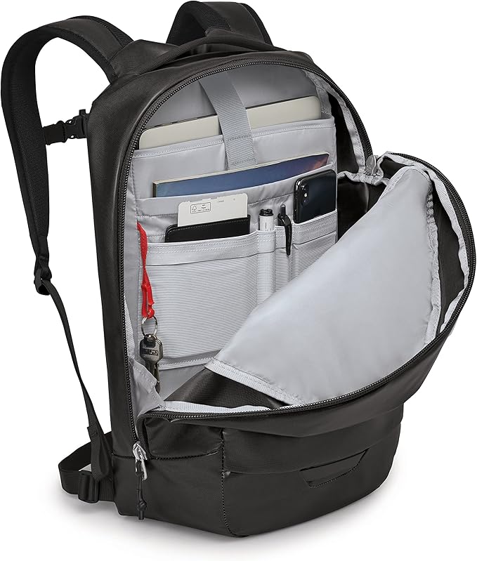 Osprey Transporter Panel Loader Commuter Backpack, Black