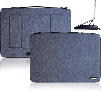 Nillkin 14 inch Laptop Case Laptop Stand with Handle - Laptop Sleeve Bag Computer Carrying Case Compatible with 13/13.3-14 inch MacBook Air, HP, Dell, Lenovo, Samsung Chromebook, Blue