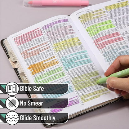 Mr. Pen- Gel Highlighter, 16 Pack, Morandi and Vibrant Colors, Bible Highlighters No Bleed Highlighters, Bible Highlighter, Bible Markers, Gel Highlighters for Bibles, Highlighter