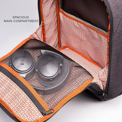 Knack Series 1 Laptop Backpack Fits up to 15 Inch - Knack Bags Carry-On Backpack, TSA Approved, Expandable Travel Backpacks With 3 Day Outfit Capacity (Stealth Black, Medium)