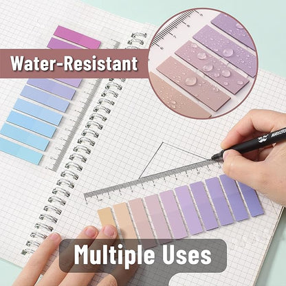 Mr. Pen- Colorful Book Tabs, 3200 Pcs, Transparent Sticky Tabs for Annotating Books, Page Markers