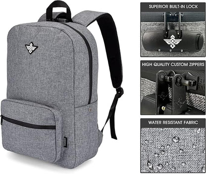 Legend Laptop Backpack with Anti Theft Combination Lock Weather Resistant (Graphite)
