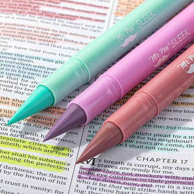 Mr. Pen- Gel Highlighter, 8 Pack, Assorted Colors, Bible Highlighters No Bleed, No Bleed Highlighters, Bible Highlighter, Bible Markers, Gel Highlighters for Bibles, Highlighter