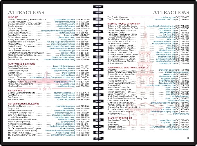2025 Datebook & City Themed Planner – Resource Guide with Daily, Weekly & Monthly Views – 3-Year Reference Calendar - Multi-Purpose Travel Notebook Guide & Adventure Diary (Charleston '25)