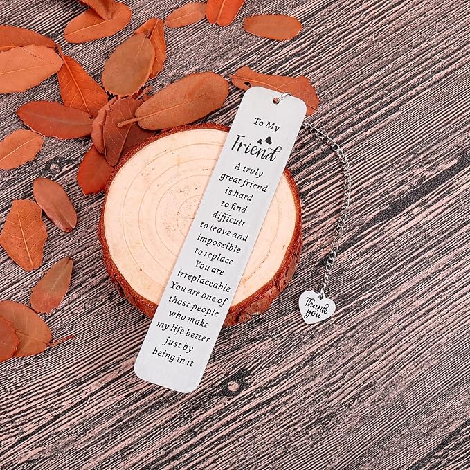 Bookmark Gifts for Best Friend Friendship Gift for Women Christmas Stocking Stuffers Friends Sentimental Gifts for Friend Best Friend Birthday Graduation Gifts for Women Female Friend Gift Ideas