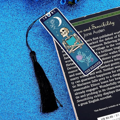 Bookmarks for Men Stocking Stuffers for Men Bookmarks for Book Lovers Cool Bookmarks for Men Funny Bookmarks for Men Gothic Gifts Horror Bookmark Spooky Gifts Tarot Bookmark Christmas Birthday Gifts