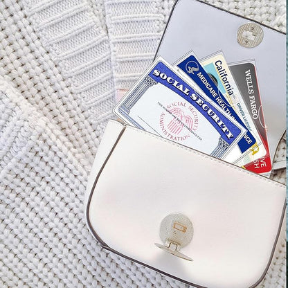 10 Pack Social Security Card Protector/Medicare Card Protector Sleeve/Social Security Card Holder/Credit Card Sleeves/Protective case for Drivers License、Credit Card 、SSN Card，3.8x2.32in., Clear