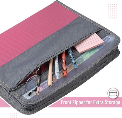 Mr. Pen- Accordion File Organizer, 13 Pockets, Pink, Document Organizer, Expanding File Folder Organizer, Accordion Folders for Documents, Accordian Folder, Accordian File Organizer