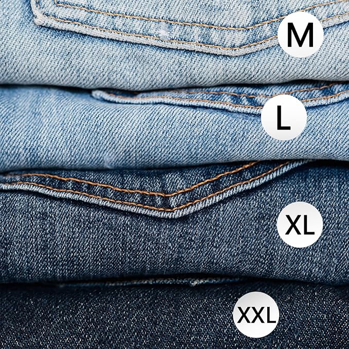 3500 PCS Clothing Size Stickers Labels 7/8" Round Self Adhesive Size Stickers for Clothing T Shirts Retail, 7 Sizes (XS, S, M, L, XL, XXL, XXXL)