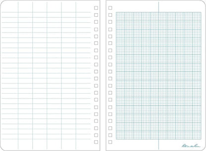 Rite In The Rain Weatherproof Side Spiral Notebook, 4.625" x 7", Yellow Cover, Metric Field Pattern (No. 363)