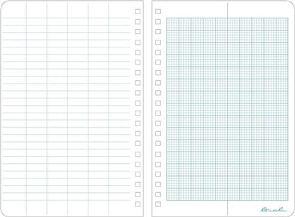 Rite In The Rain Weatherproof Side Spiral Notebook, 4.625" x 7", Yellow Cover, Metric Field Pattern (No. 363)