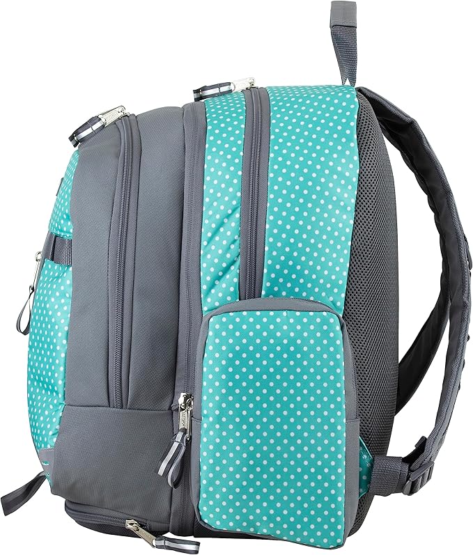 Eastsport Extra Large Backpack Expandable Oversized for Travel Hiking Work Camping Sports Outdoors with Drawstring Bag Mochila De Viaje Teeny Tiny Dots