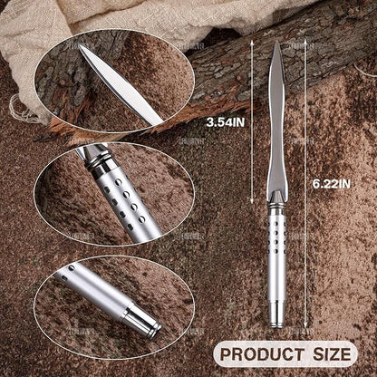 AUEAR, Silver Metal Letter Opener Hand Envelope Slitter for Office Home Supplies