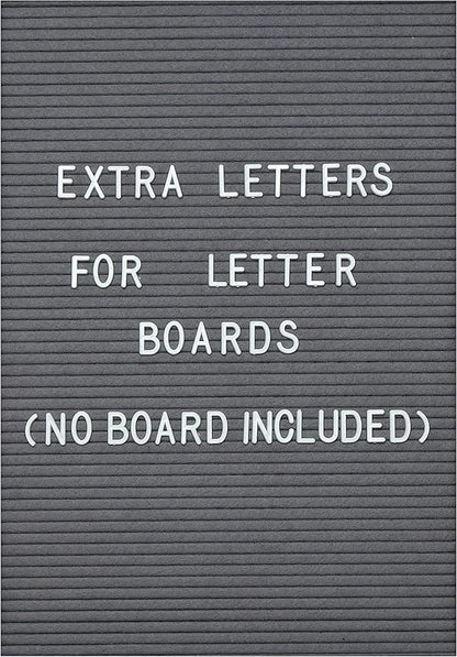 Extra Letters (NO BOARD INCLUDED) Symbols and Script Words for MAINEVENT Felt Letter Boards (Letters and Words Only Does not Include Board), Extra Set Of Letters for Message Boards