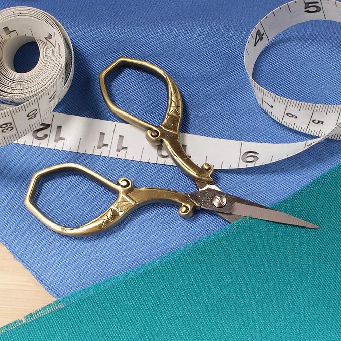 JubileeYarn Chinese Wing & Cloud Embroidery Craft Scissors - Antique Silver - 1 Scissor