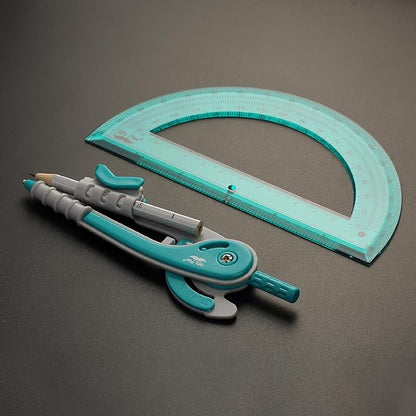 Mr. Pen- Compass and Protractor Set, Green, Compass Geometry Tool, Protractor and Compass Set, Compass Drawing Tool, Drawing Compass, Protractor Set, Geometry Compass, Math Compass for Geometry