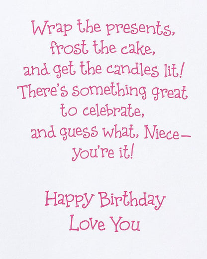 American Greetings Birthday Card for Niece (Smiling Ice Cream Cone)