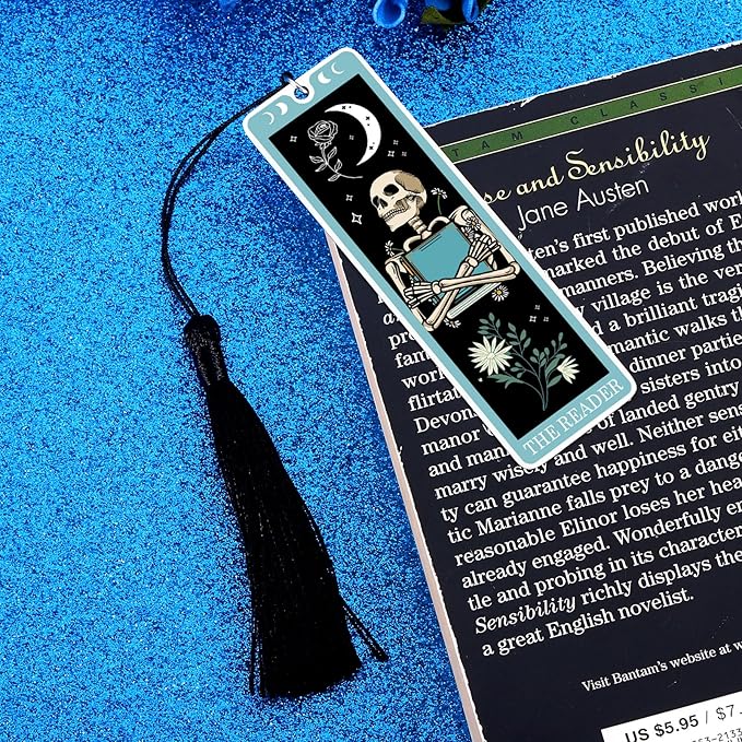 Octamber Bookmarks for Women Men, Christmas Bookmarks, Book Lovers Gifts, Mens Stocking Stuffers, Stocking Stuffers for Adults Funny Bookmarks, Cute Bookmarks for Women, Bookish Gifts, Gothic Gifts