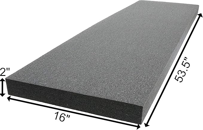 Case Club Customizable Polyethylene/Polyurethane/Convoluted Foam 54 x 16 Inches