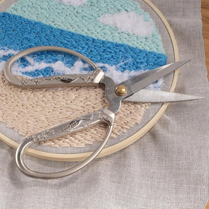 JubileeYarn Classic Chinese Small Embroidery Craft Scissors - Silver - 10 Scissors