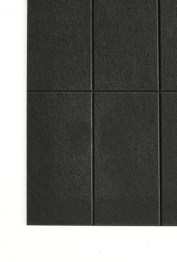 Large Cork Board for Office - Pack of 24 - Black Felt Board Alternative - Felt Bulletin Board Tiles for Office Wall Decor, Push pin Board Wall Organizer for Office (Black)
