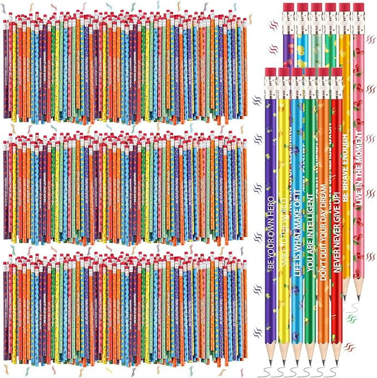Gersoniel 360 Pcs Scented Pencils Bulk for Kids Inspirational Motivational Cute Fun Fruit Wood Smelly Graphite Pencils with Erasers for School Classroom Office Students Girls Boys Gifts Supplies