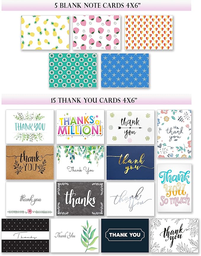 100 All Occasion Cards Assortment Box with Envelopes and Stickers - Large 5x7 Inch Bulk Greeting and Blank Notes, 100 Unique Designs