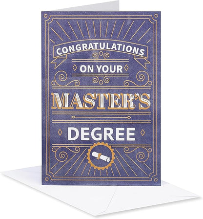 American Greetings Master's Degree Graduation Card (Impressive Achievement)