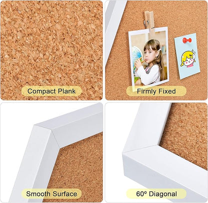 4 Packs Cork Board,Corkboards for Wall,Small Cork Board Decorations,Cork Boards for Walls with Frame, Decorative for Office, School & Home
