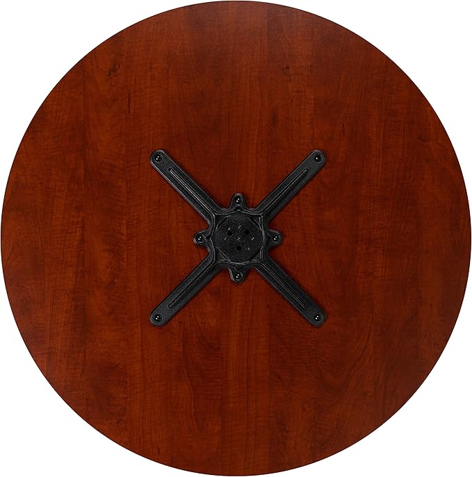 Flash Furniture Chapman 36" Round Multipurpose Conference Table, Business Meeting Table for Office and Conference Rooms, Cherry