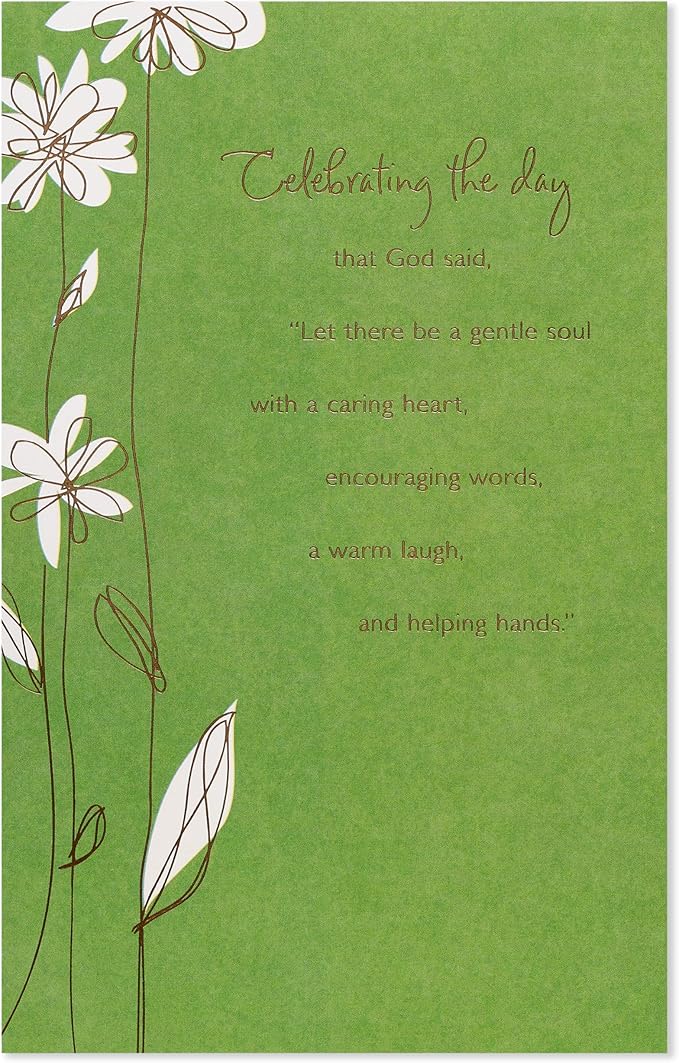 American Greetings Religious Birthday Card (A Gentle Soul)