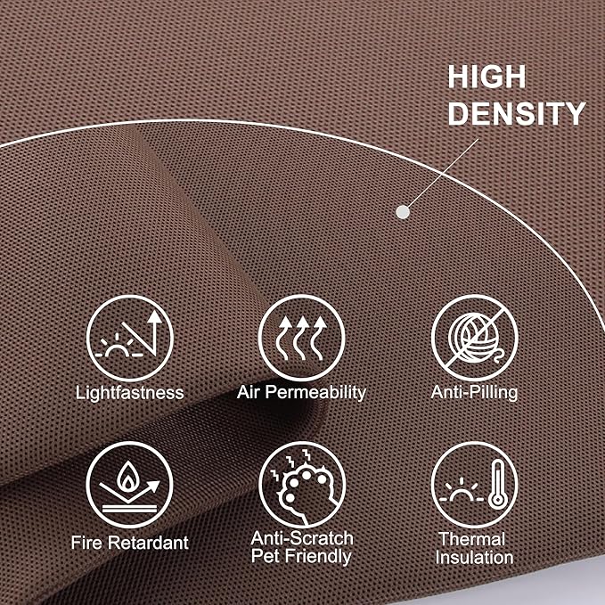 Desk Dividers, Movable Privacy Partition Panel for Students, Office, Home, Shop, Freestanding, Scratch Resistance, 48"x18", Caramel