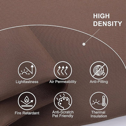 Desk Dividers, Movable Privacy Partition Panel for Students, Office, Home, Shop, Freestanding, Scratch Resistance, 48"x18", Caramel