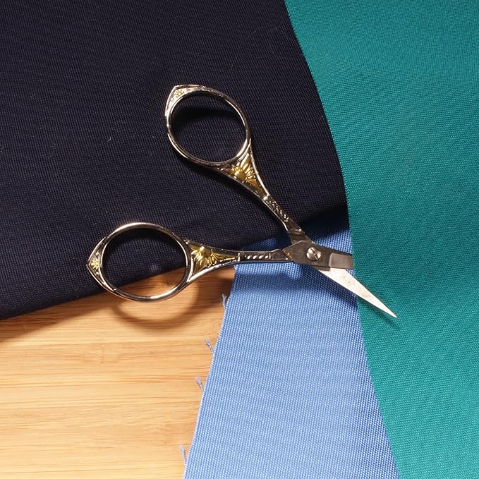 JubileeYarn Sun Motif Embroidery Craft Scissors - Assortment - 9 Scissors