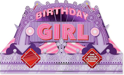 American Greetings Wearable Birthday Crown for Girl (World Is Yours)