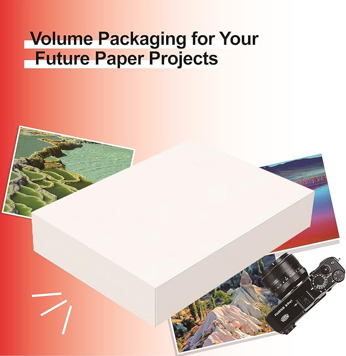 220 Sheets Photo Paper Glossy Inkjet 8.5x11 44lb 160Gsm A4 Letter Size Suitable for All Dye Ink Printers