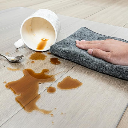 Desk Chair Mat for Hardwood Floor, Plastic Floor Protector Mat with Non-Slip Texture, Rectangle Hard Floor Computer Chair Mat with Milled Edge (40"x48" inch)