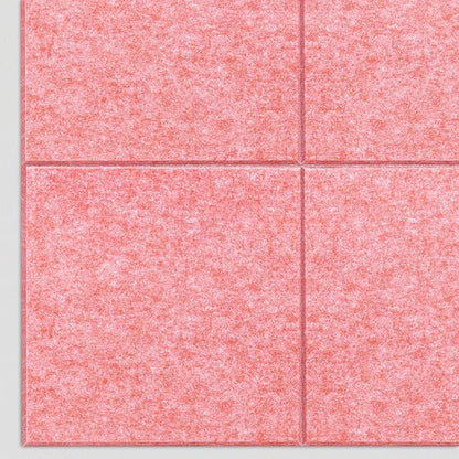 Large Cork Board Alternative - 12 Pack Felt Wall Tiles Office Decor Cork Board for Office, Cork Boards for Walls, Pink Bulletin Board Pin Board with Safe Adhesive for Office/Home/School